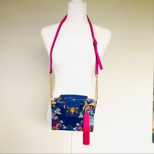 ALDO Beautiful Blue Patter Bag with Detachable💙💞
